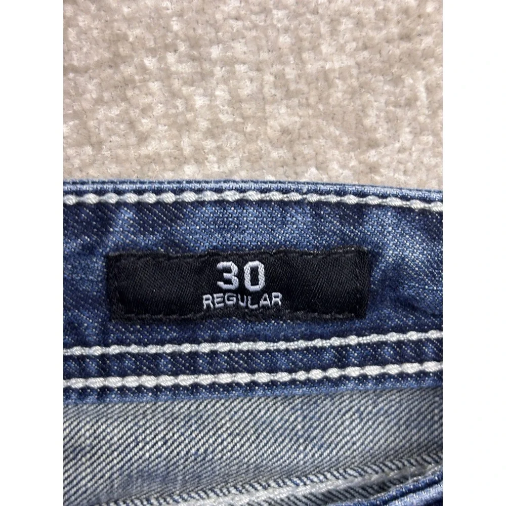 Affliction Black Premium Blake Distressed Jeans Mens 30 Buckle Exclusive Blue